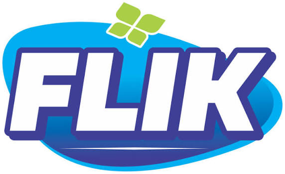 Logo da marca Flik, parceira da Evo Clean