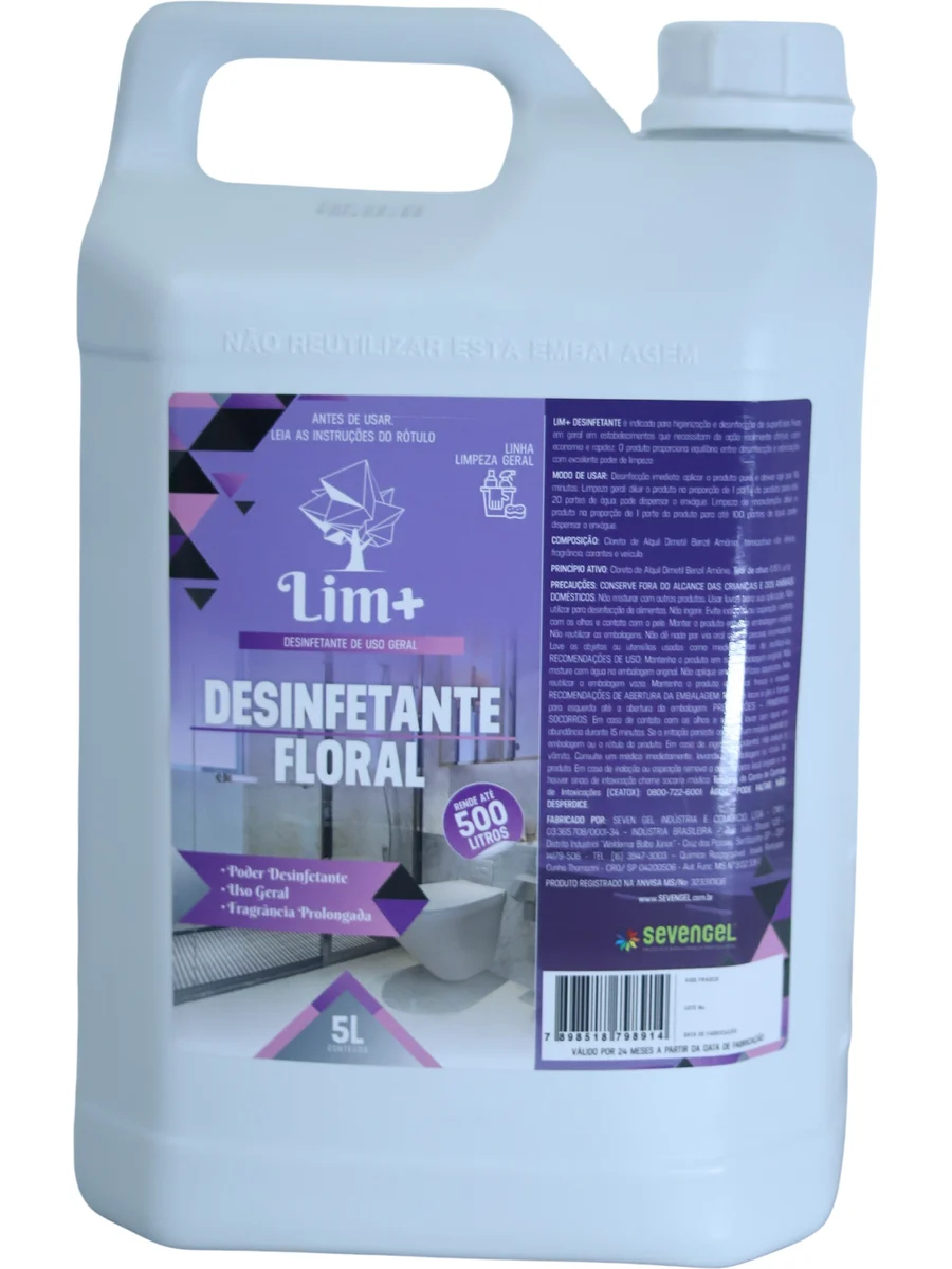 Lim+ Desinfetante Floral 5L