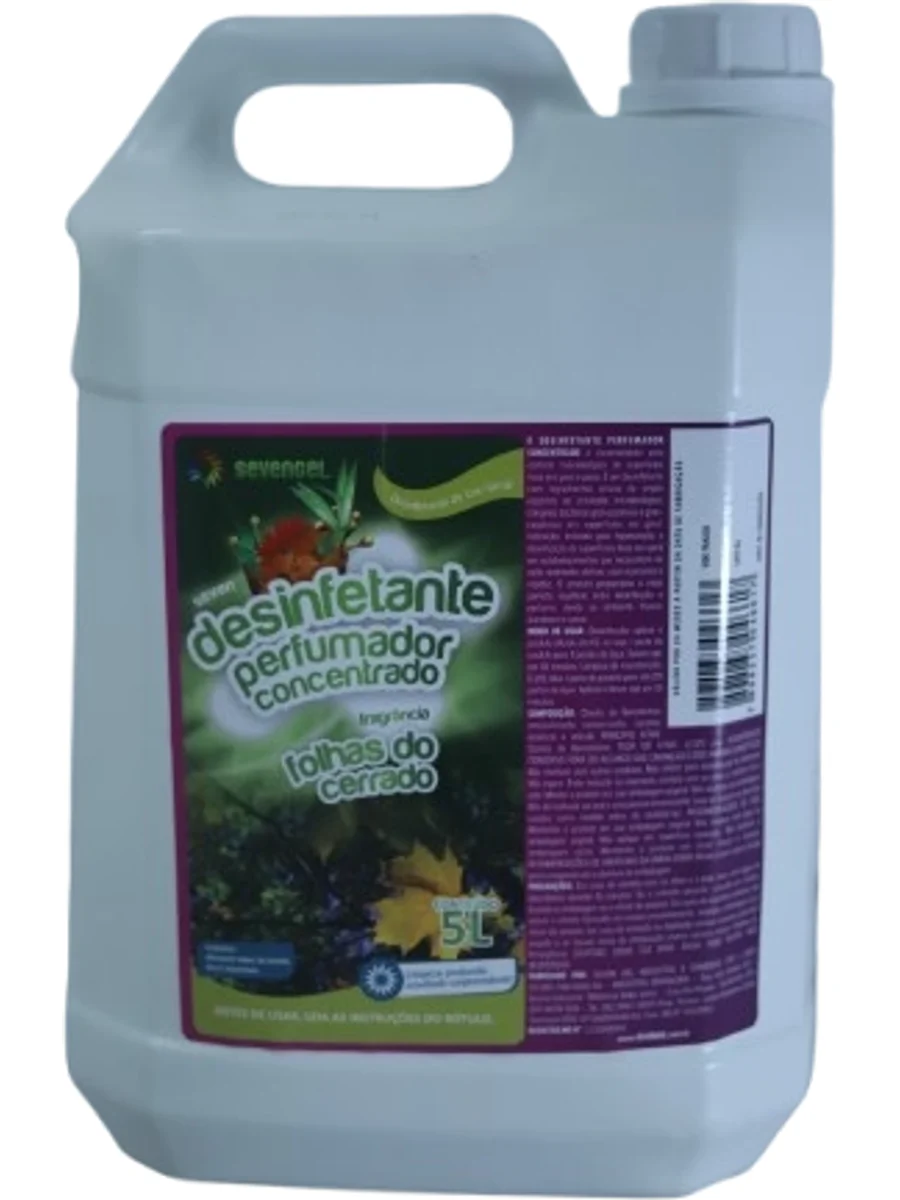 Seven Desinfetante Perfumador Concentrado Folhas do Cerrado 5L